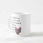 Mug Si un arbre tombe dans une forêt drôle Chihuahua (Devant gauche)
