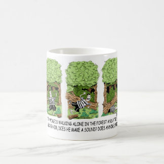 Mug Si un arbre tombe sur un mime ...