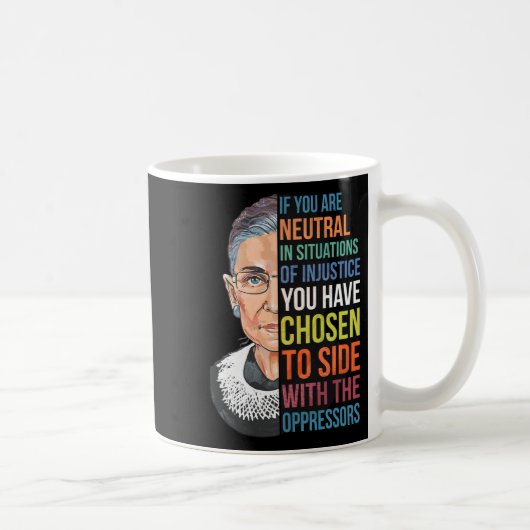 Mug Si Vous Êtes Neutre Dans Des Situations D'Injustic (Droite)