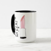 Mug Si vous êtes tristes ajoutez plus de rouge à (Devant gauche)
