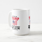 Mug si vous n'aimez pas trump alors vous probablement (Devant gauche)