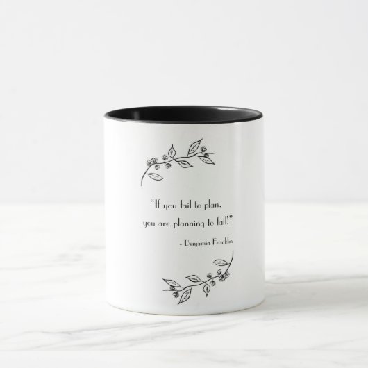 Mug "Si vous ne parvenez pas à planifier..." citation  (Centre)