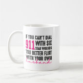 Mug Si vous ne pouvez pas composer le 911 avec six cou (Gauche)