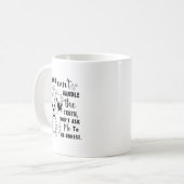 Mug Si vous ne pouvez pas gérer la vérité ne me demand (Devant gauche)