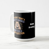Mug Si vous ne voulez pas une réponse sarcastique drôl (Devant gauche)
