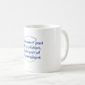 Mug Si vous n'êtes pas une partie de la solution… (Devant droit)