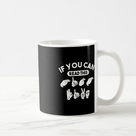 Mug Si Vous Pouvez Lire Ce "High Five". Sensibilisatio (Droite)