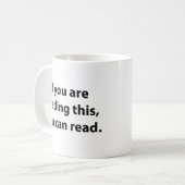Mug Si Vous Pouvez Lire Cela, Vous Pouvez Lire. Café M (Devant gauche)