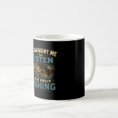 Mug Si vous voulez que j'écoute parler de pêche (Devant droit)