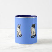 Mug Siamese Cat Cartographie Enfants Boug Cadeau (Centre)