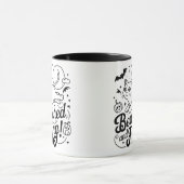 Mug Siamese cat Whispers : Magie en halloween Nuit (Centre)