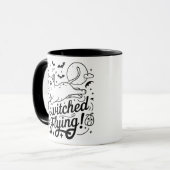 Mug Siamese cat Whispers : Magie en halloween Nuit (Devant gauche)