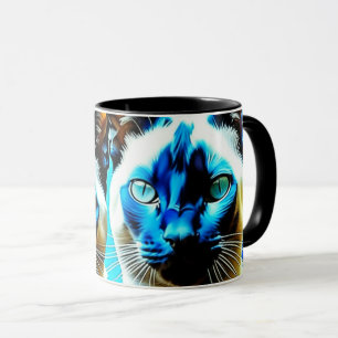 Mug Siamese Cats art unique
