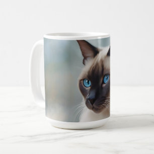 Mug Siamese Chat 749 Art numérique
