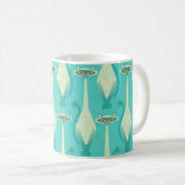Mug Siamese curious cat - turquoise et orange (Devant droit)