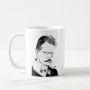 Mug Sibelius : croquis d'Albert Engström (1904)