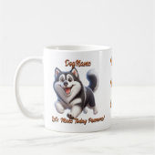 Mug Siberian Husky - Ajouter le nom du chien, modifier (Gauche)