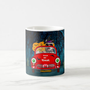 Mug Sibérie Husky Chien Conduire voiture effrayant Hal