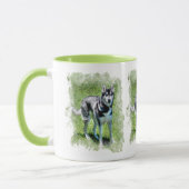 Mug Sibérie Husky Chien-lover's Pet Gift Series (Gauche)