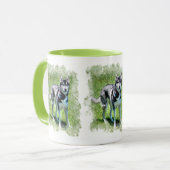 Mug Sibérie Husky Chien-lover's Pet Gift Series (Devant gauche)