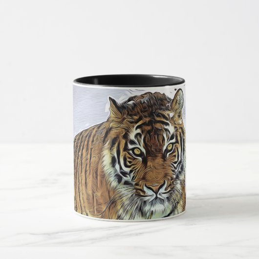 Mug Sibérie, le prédateur du tigre Carnivore, neige da (Centre)