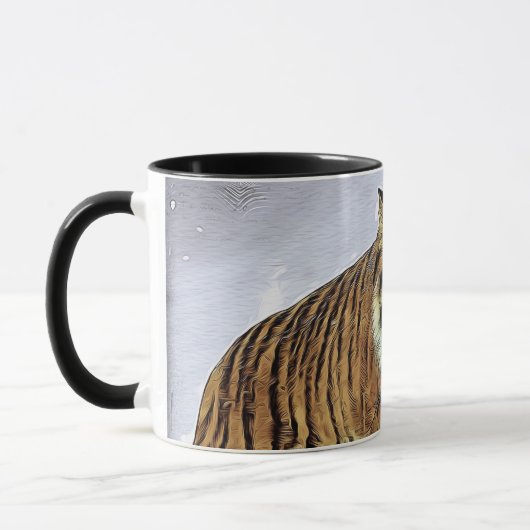 Mug Sibérie, le prédateur du tigre Carnivore, neige da (Gauche)