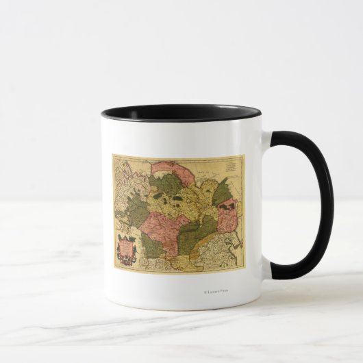 Mug Sibérie, RussieCarte panoramiqueSibérie, Russie (Droite)