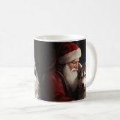 Mug Sibérien Husky avec Noël Festif du Père Noël (Devant droit)