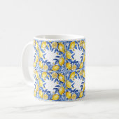 Mug Sicilian Lemon Tiles Pattern Mediterranean Dolce  (Devant gauche)