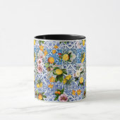 Mug Sicilian style with flowers and lemon (Centre)
