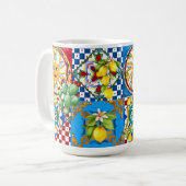 Mug Sicilian tiles,majolica,lemons  (Devant gauche)