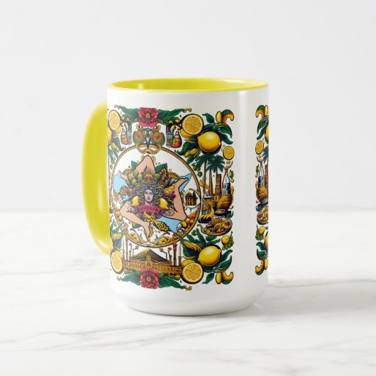 Mug Sicilian Trinacria Design (Devant gauche)