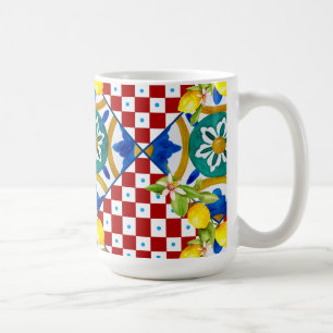 Mug Sicilien, majolica, tuiles, citrons
