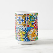 Mug Sicilien, majolica, tuiles, citrons   (Centre)