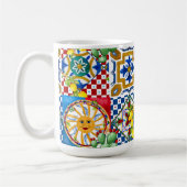 Mug Sicilien, majolica, tuiles, citrons (Gauche)