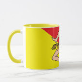 Mug Sicilienne Drapeau tasse, Sicile patriote / café s (Gauche)