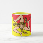 Mug Sicilienne Drapeau tasse, Sicile patriote / café s (Centre)