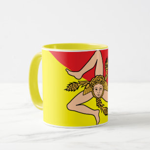Mug Sicilienne Drapeau tasse, Sicile patriote / café s