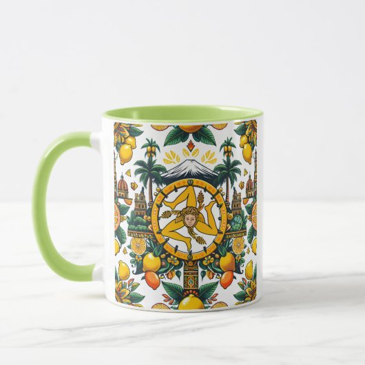 Mug Sicilienne Trinacria Design (Gauche)