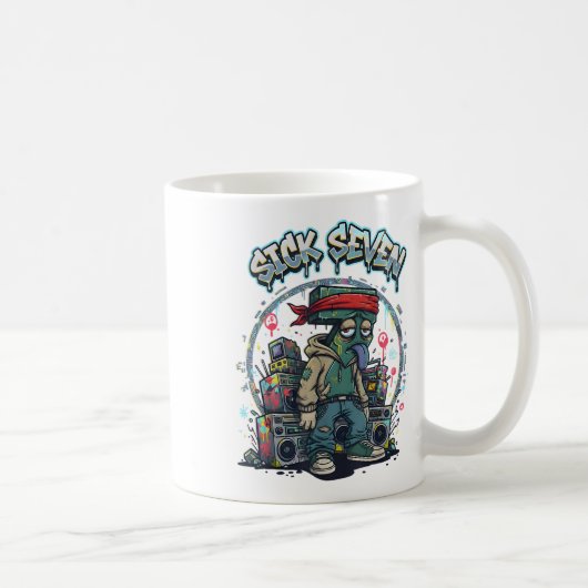 Mug Sick Seven 67 Graffiti Meme Six Seven Fun Street U (Droite)