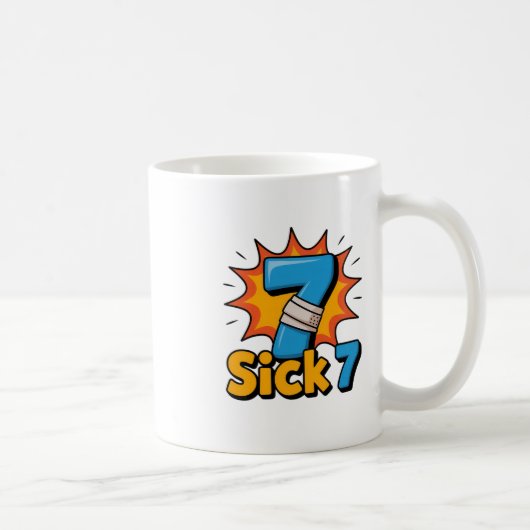 Mug Sick Seven Meme Tee Six Seven Fun Wordplay  (Droite)