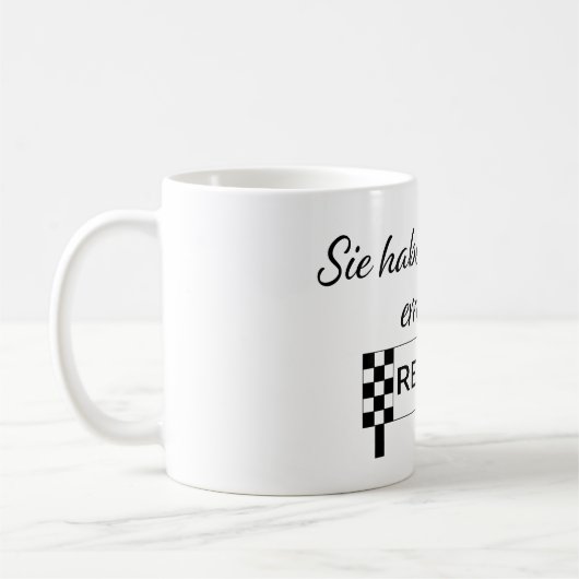 Mug Sie haben ihren Ziel erreicht Rente (Gauche)