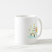 Mug siècle moderne arbres de noël rétro (Devant droit)