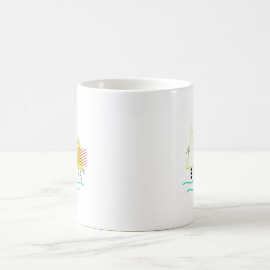 Mug siècle moderne arbres de noël rétro (Centre)