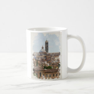 Mug Sienne Italie Aquarelle Art