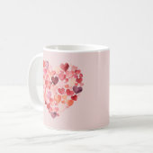 Mug Sieste au coeur | Coeurs aquarelles | Valentine (Devant gauche)