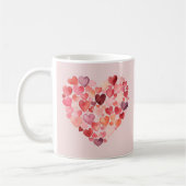 Mug Sieste au coeur | Coeurs aquarelles | Valentine (Gauche)