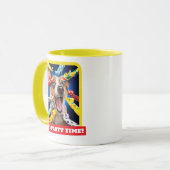Mug Sifflets de fête pour chien heureux (Devant gauche)