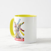 Mug Sifflets de fête pour chien heureux (Devant gauche)