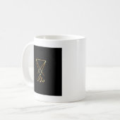 Mug Sigil de symbole de Lucifer- A de satanisme (Devant gauche)